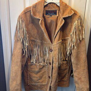 Men's Small Fringe Leather Jacket